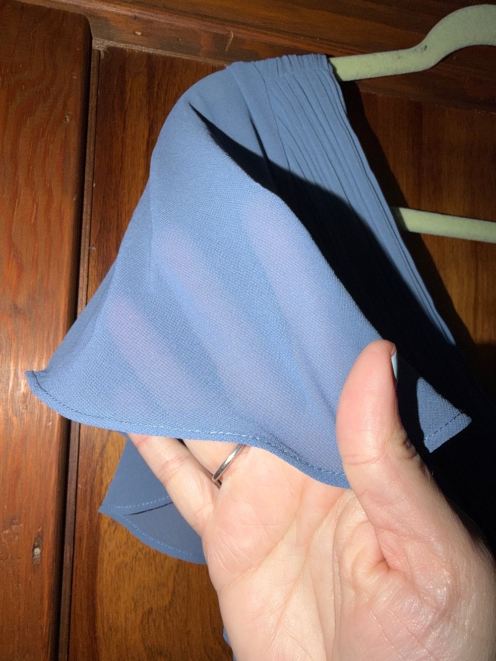 Ever Pretty Dusty Blue V-Neck Flutter Sleeve Maxi Gown Mother of the Bride XL-12 - Picture 5 of 9